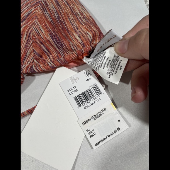 NWT Becca [ Medium ] Sundance‎ Metallic Sliding Triangle Bikini Top - Picture 6 of 11